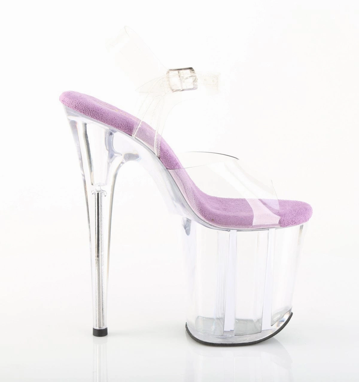 FLAMINGO-808 Platform Shoes Clear-Lavender/Clear walking shoes