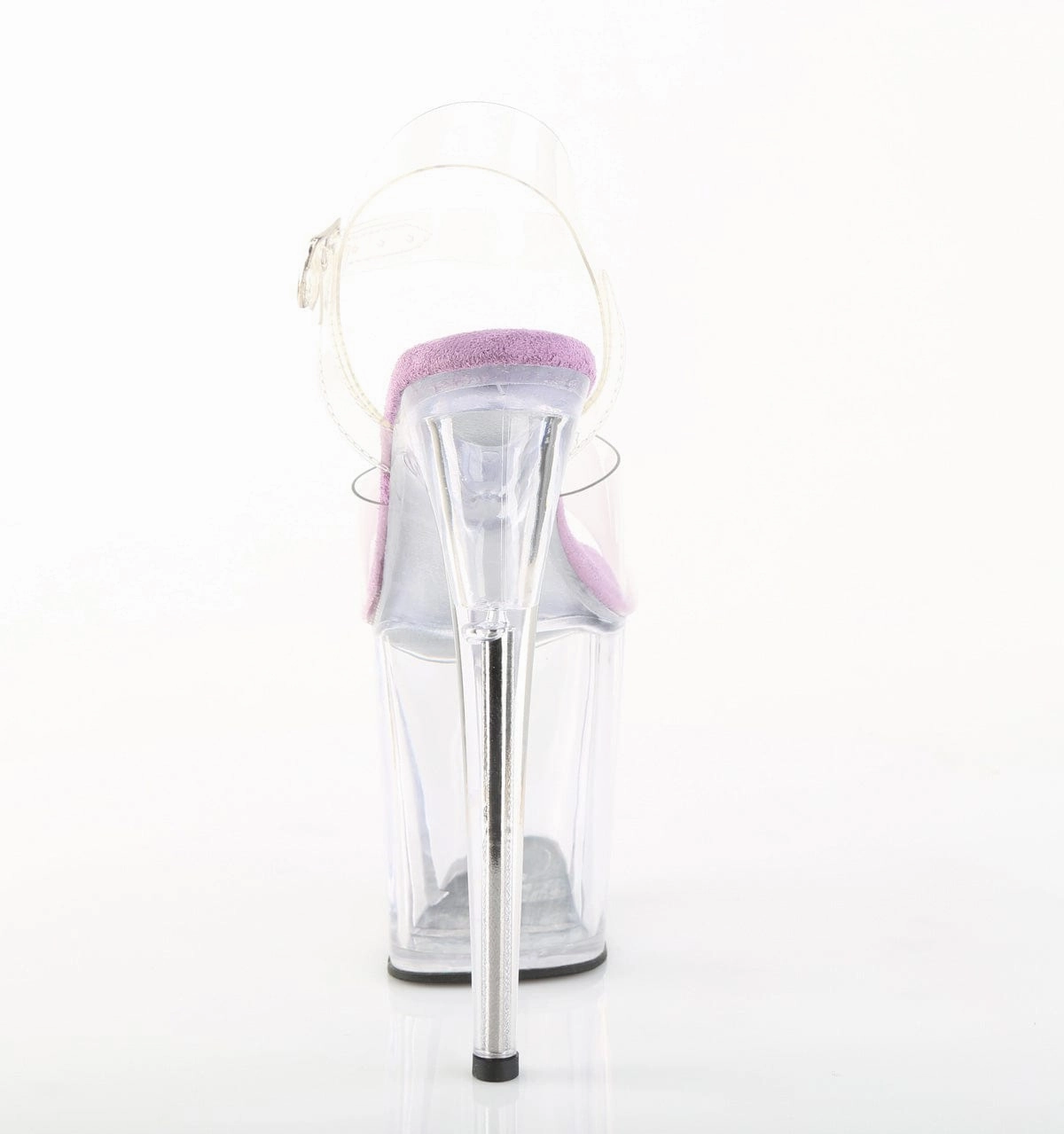 FLAMINGO-808 Platform Shoes Clear-Lavender/Clear Low Profile