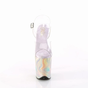 FLAMINGO-808CRF Clear/Lavender Multi Glitters Casual Shoes Simple Feel