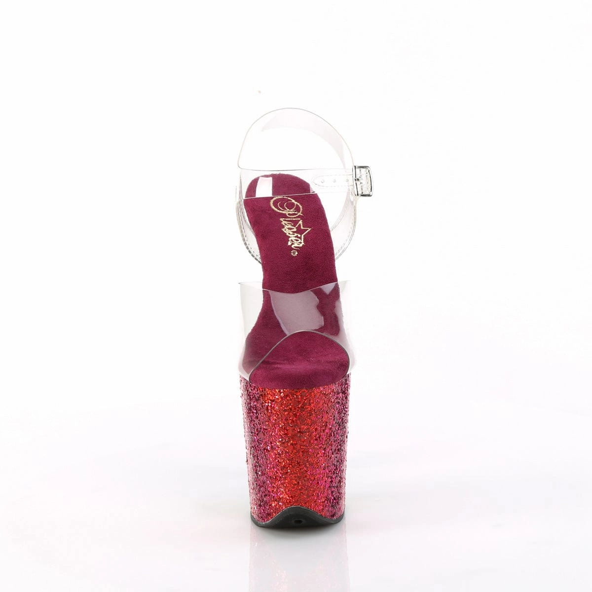FLAMINGO-808RBG Clear/Rainbow Glitter Light sandals