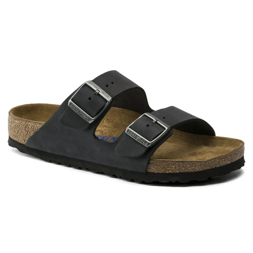 Breath Control ARIZONA SOFT FOOTBED OILED LEATHER BLACK