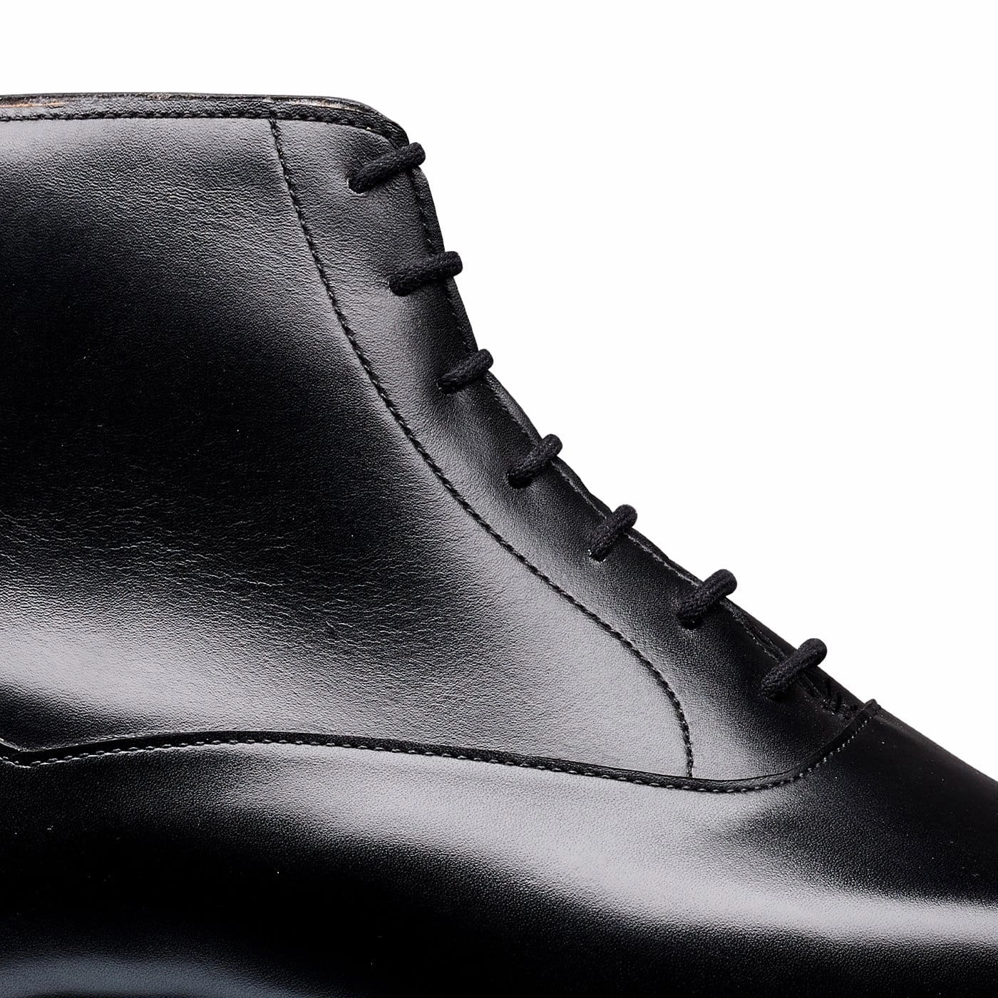 Biker Tough Charlton Black Calf