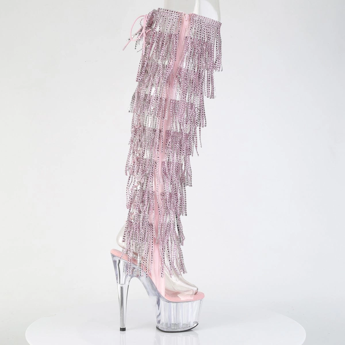 ADORE-3019C-RSF Clear-Baby Pink/Clear Comfortable Flex Outdoor Essential