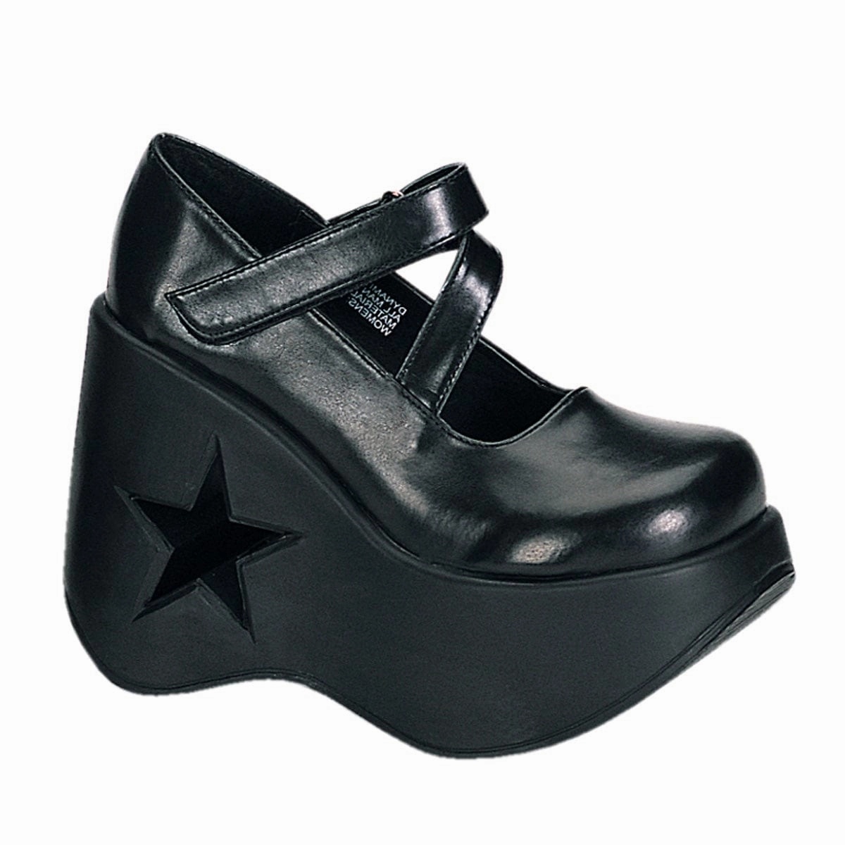 Party Mood Eva Midsole DYNAMITE-03 Black Vegan Leather