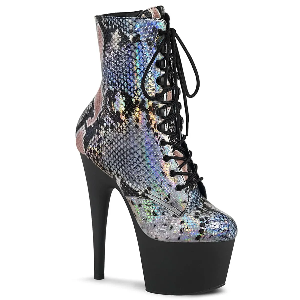 Digital Run ADORE-1020SP Silver Hologram Snake Print/Black Matte