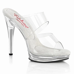 Heels for Spring Suede GLORY-502 Clear/Clear