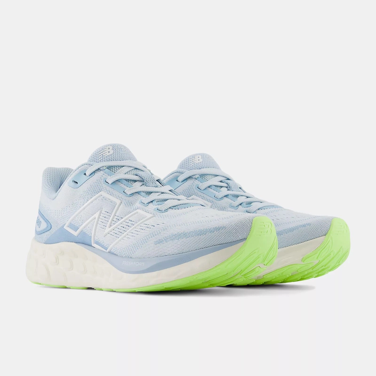 Fresh Foam X 680v8 - Quarry Blue and Chrome Blue Stretchable Material quick dry