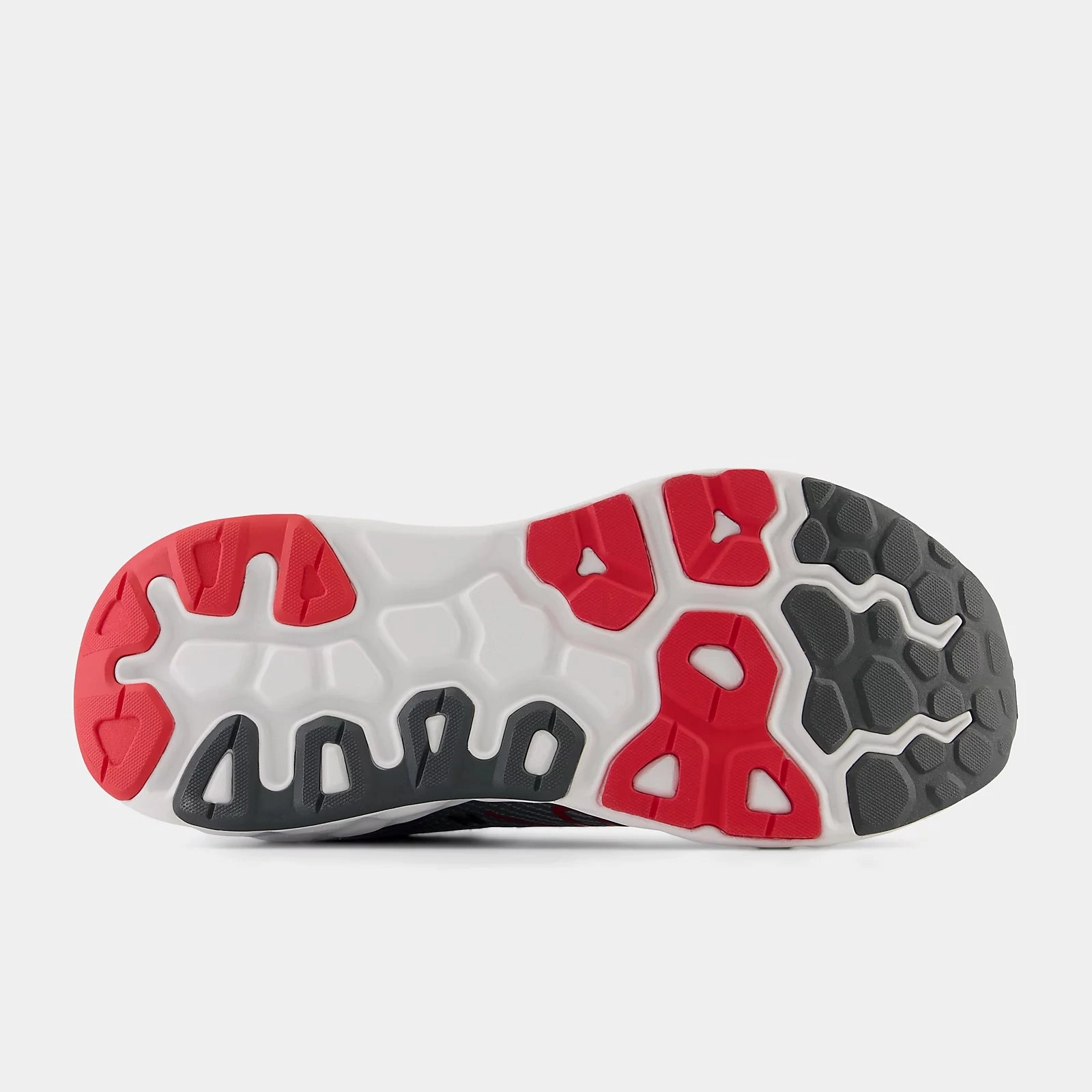 Fresh Foam X 840v1 - Aluminum Grey with True Red Anytime Go