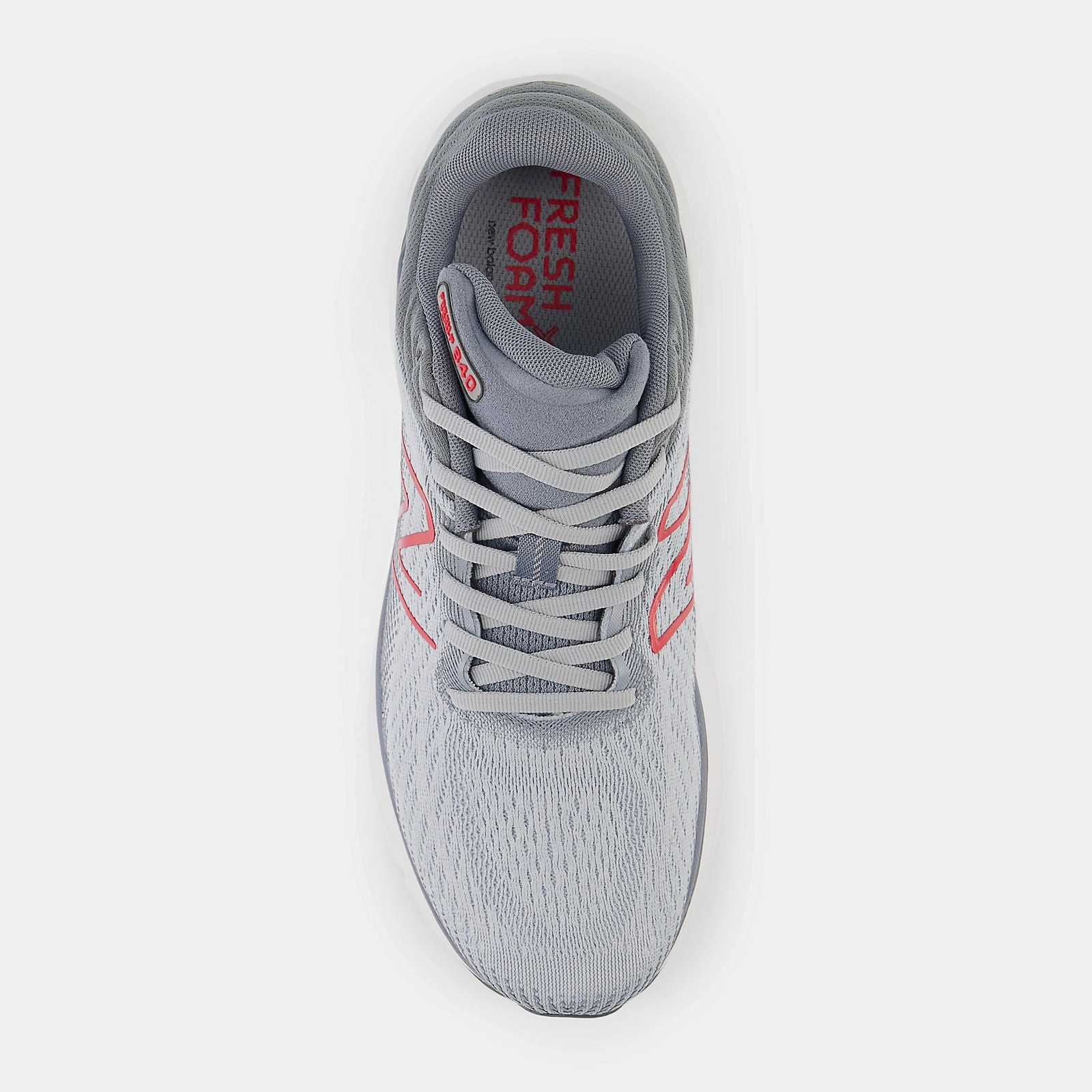 Low Top Fresh Foam X 840v1 - Aluminum Grey with True Red