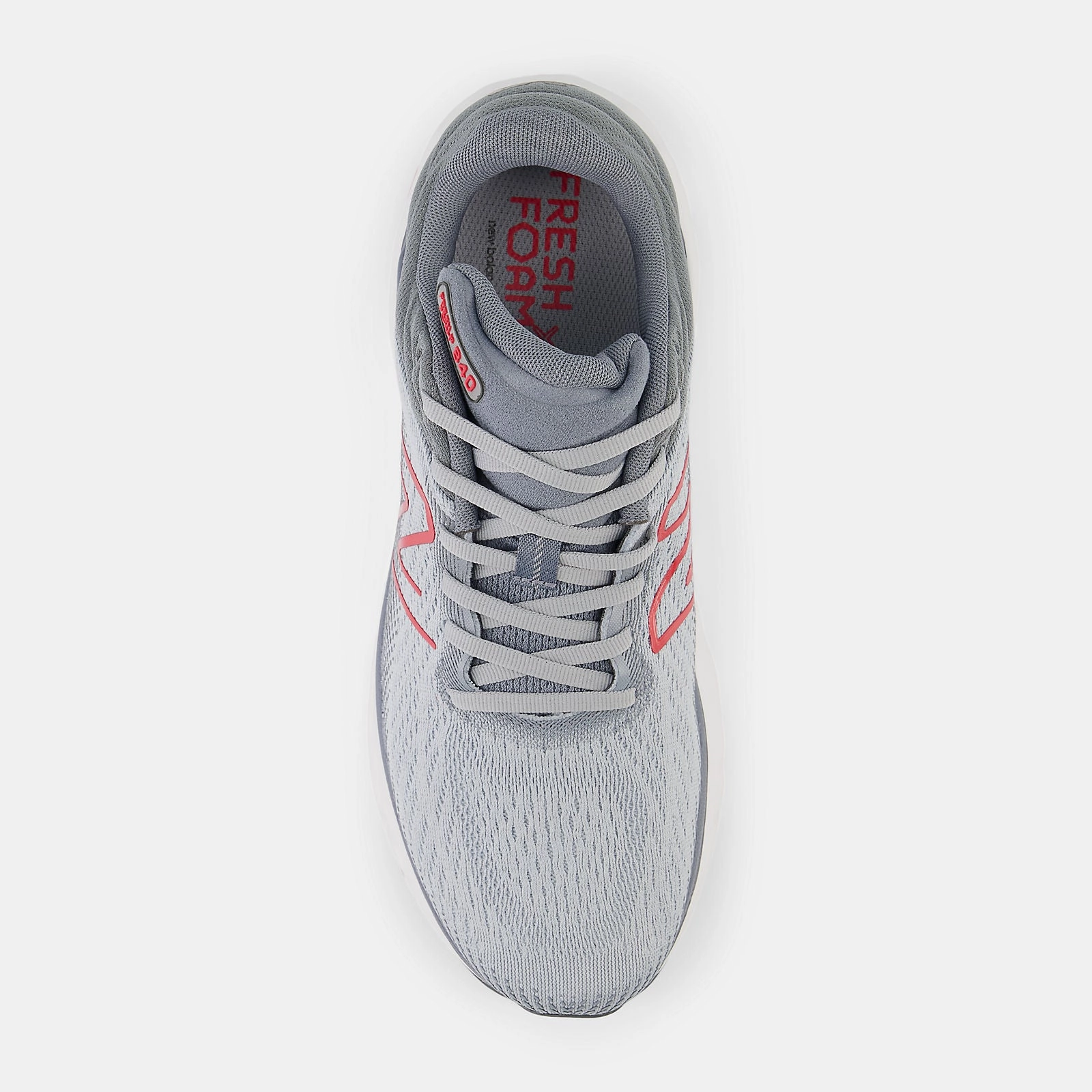Low Top Fresh Foam X 840v1 - Aluminum Grey with True Red