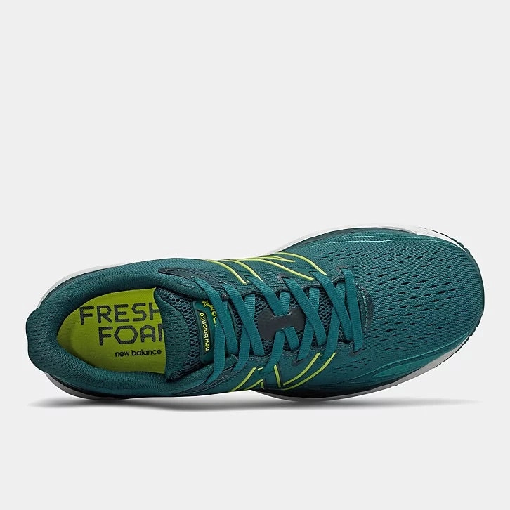 Fresh Foam X 860v12 - Mountain Teal with Sulfur Yellow Block Walk