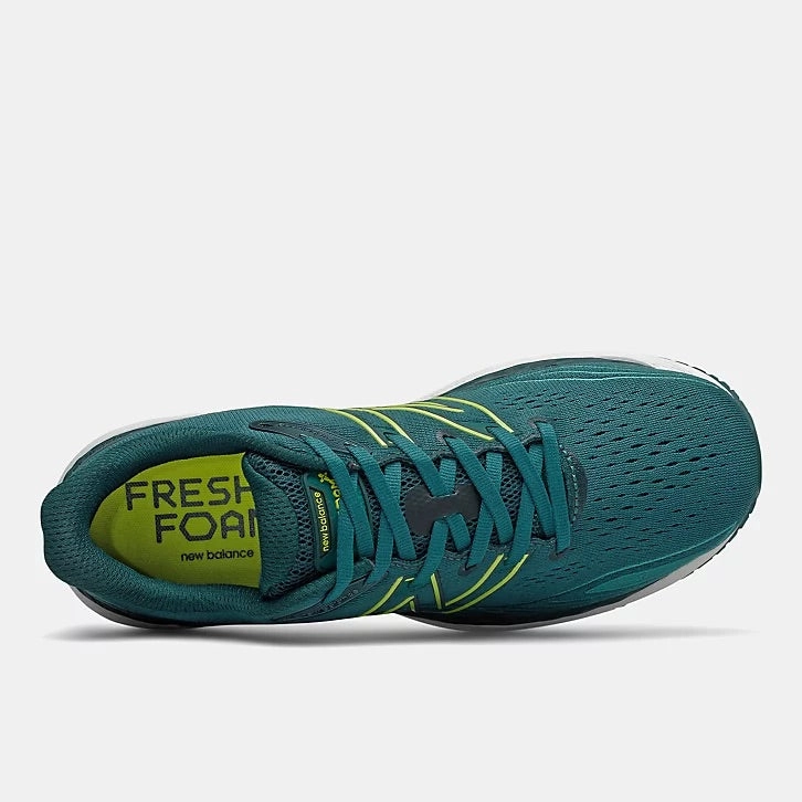 Fashion Edge Breathable mesh Fresh Foam X 860v12 - Mountain Teal with Sulfur Yellow
