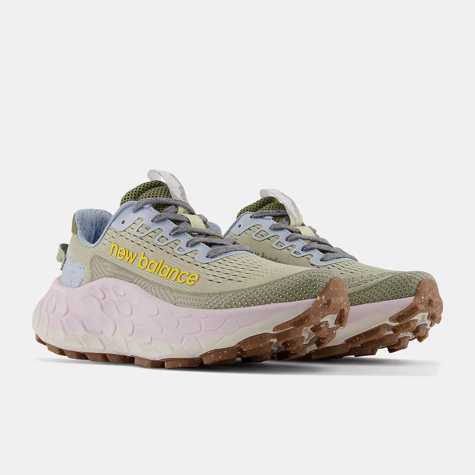 Fresh Foam X More Trail v3 - Fatigue Green with Fatigue Green Comfort Grip Spring Bloom