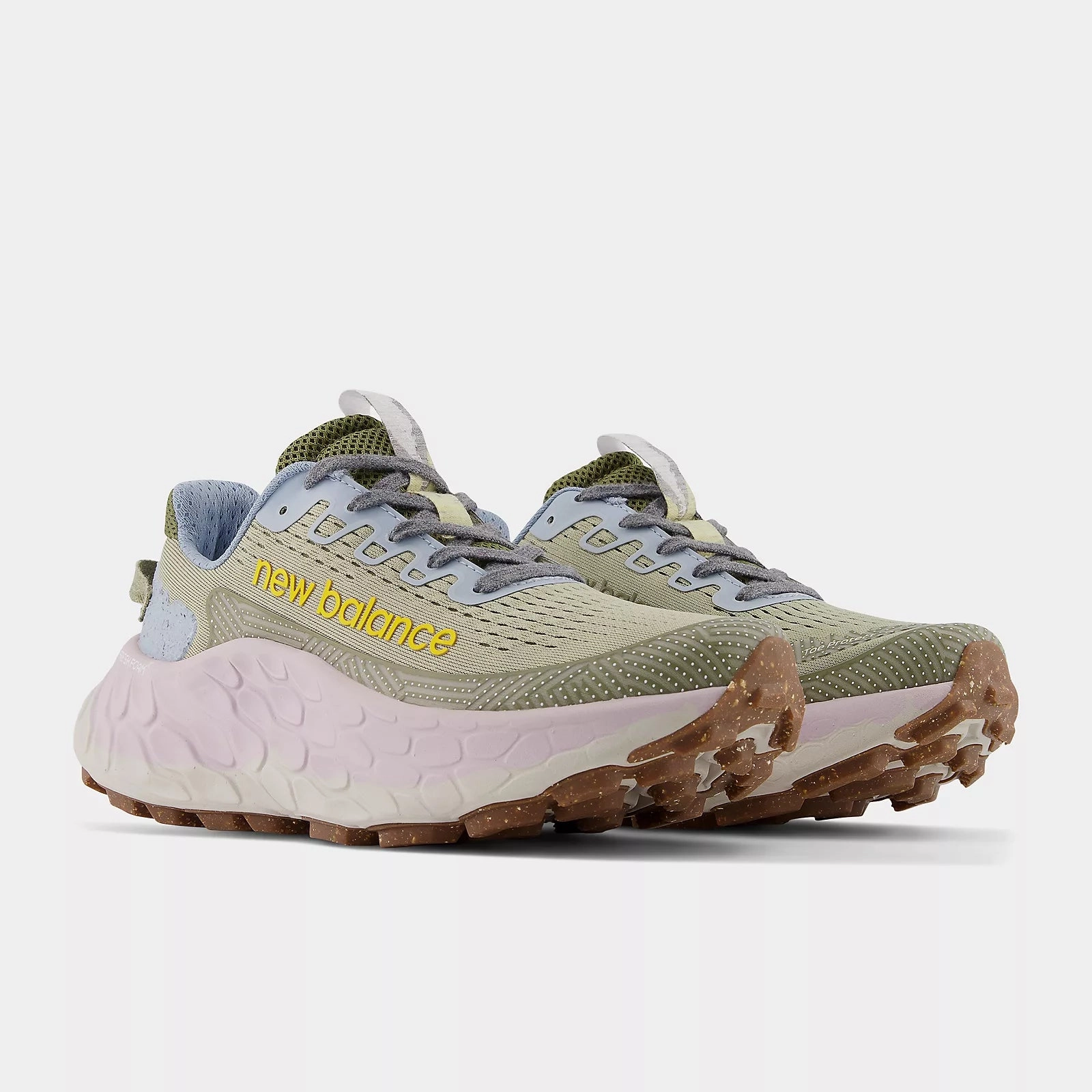 Fresh Foam X More Trail v3 - Fatigue Green with Fatigue Green Comfort Grip Spring Bloom