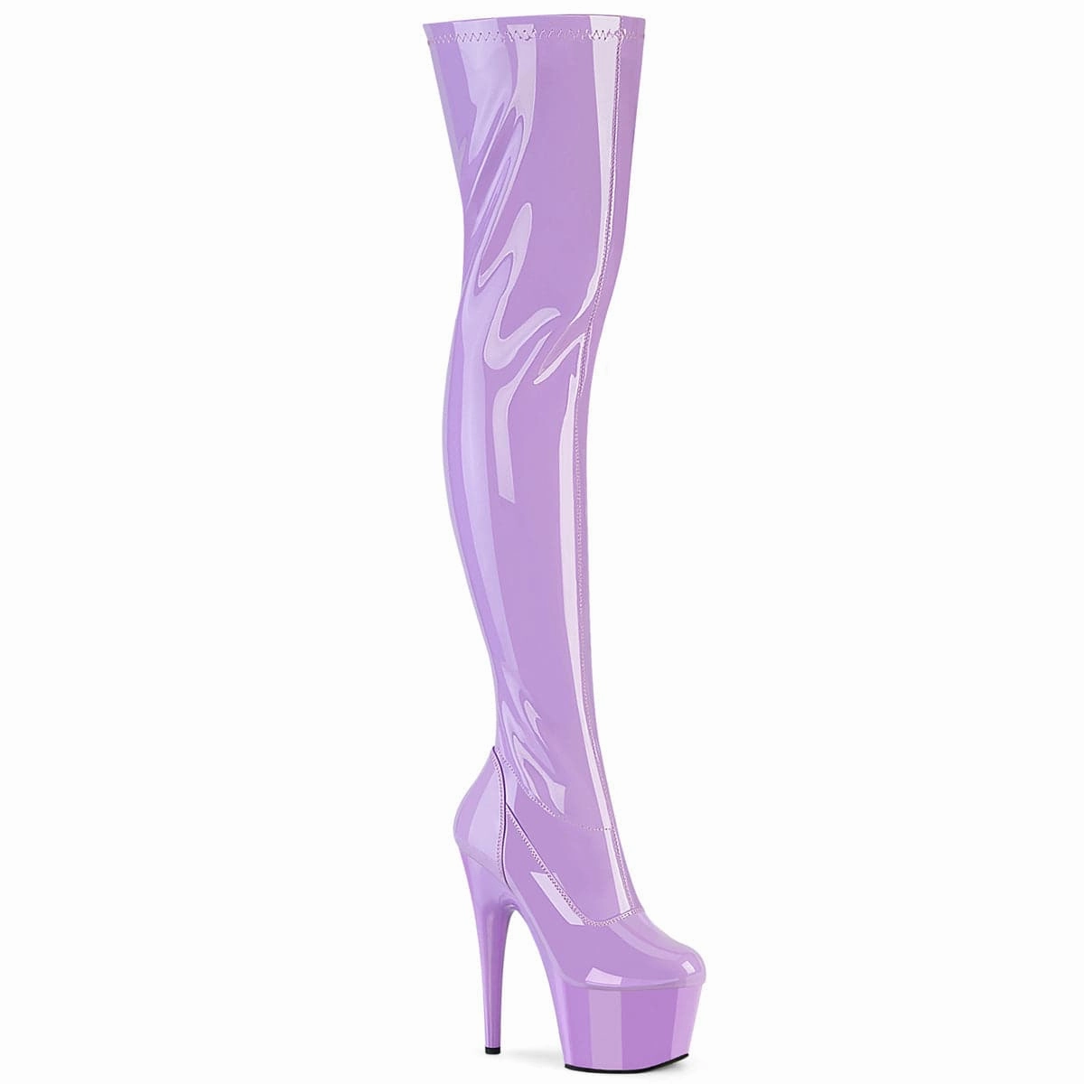 Campus Cool Snow Ride ADORE-3000 Platform Shoes Lavender Stretch Patent Lavender