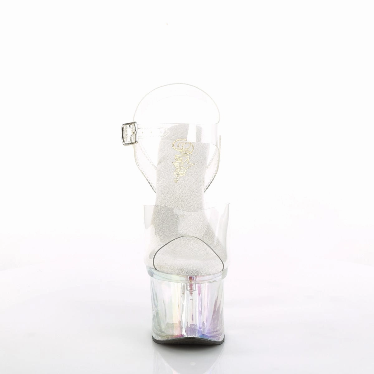 ESTEEM-708RBP Clear/Clear Hologram Holiday Mood Slip-On Shoes