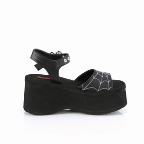 FUNN-10 Black Vegan Leather Supportive