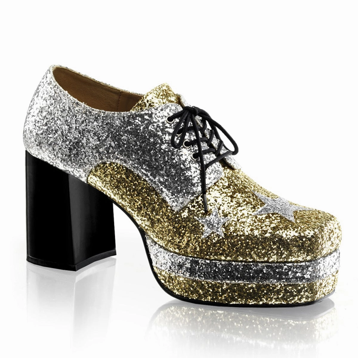 Stone Gray GLAMROCK-02 Silver-Gold Glitter