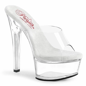 GLEAM-601 Clear/Clear Smart Casual Heels Fashionable