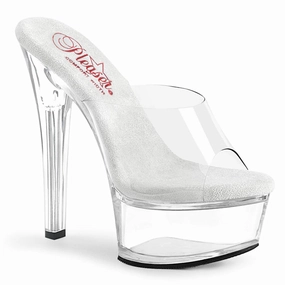 GLEAM-601 Clear/Clear Smart Casual Heels Fashionable