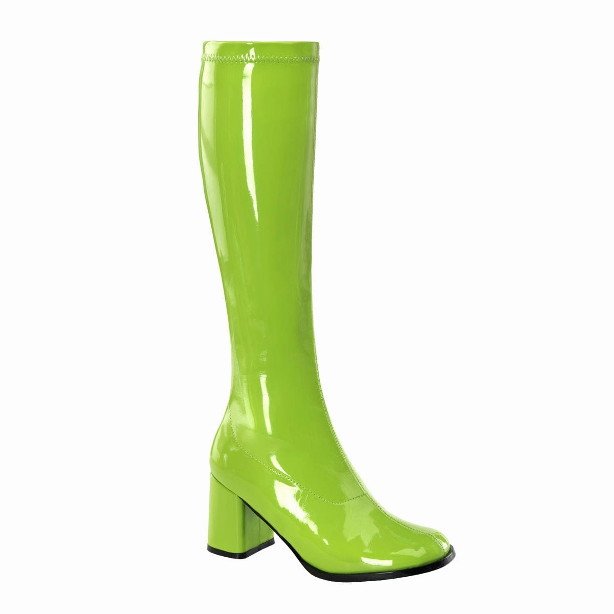 Sweat Wicking GOGO-300 Lime Green Stretch Patent