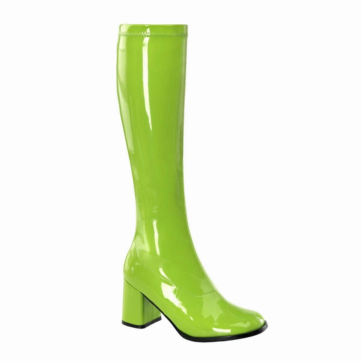 GOGO-300 Lime Green Stretch Patent Outdoor Chore NYC Street