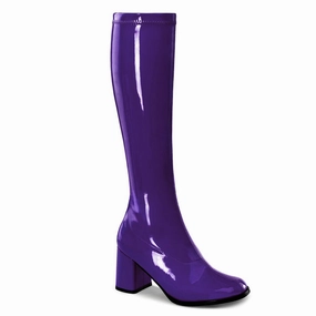 Soul Walk Dance Fit GOGO-300 Purple Stretch Patent