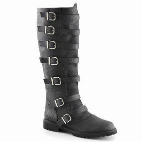All-Purpose Footwear GOTHAM-110 Black Distressed Pu