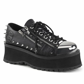GRAVEDIGGER-04 Black Vegan Leather Quick Life