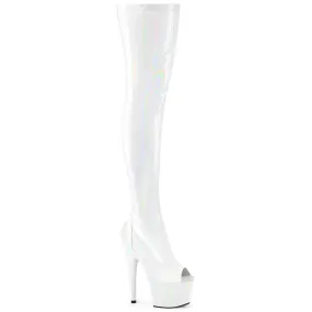 Quality Wear ADORE-3011HWR White Stretch Hologram/White Hologram