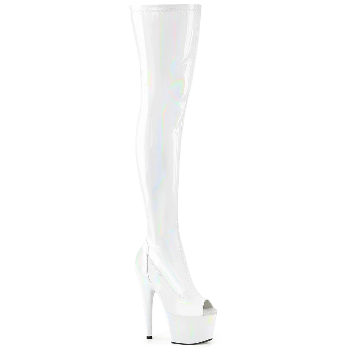 ADORE-3011HWR White Stretch Hologram/White Hologram Trail Mode