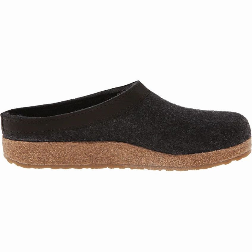 GRIZZLY LEATHER CHARCOAL Relaxed Beach Walk