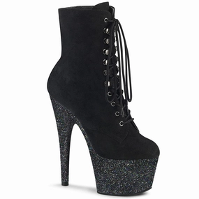 ADORE-1020FSMG Black Faux Suede/Black Multi Mini Glitter Art Gallery