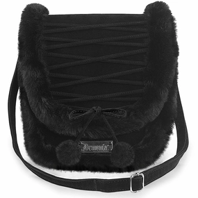 HB-663 Black FAUX SUEDE-FAUX FUR Red Glow Agile Path