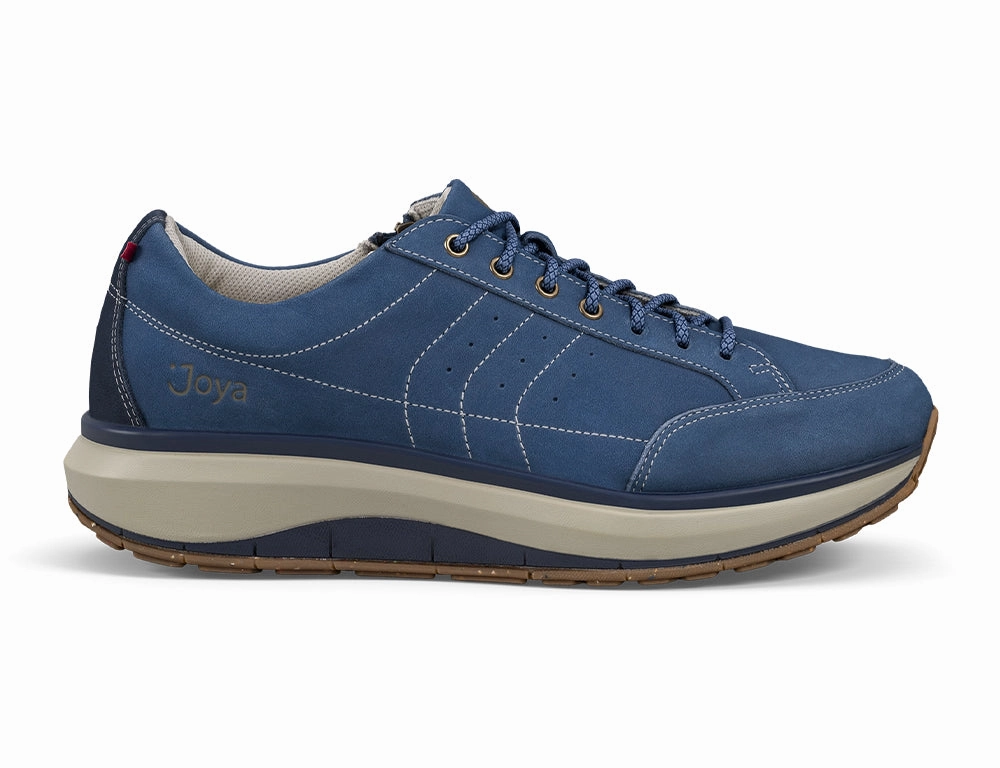 Block Walk Mens Wave Wide-Fit Zip Moscow Blue Shoes