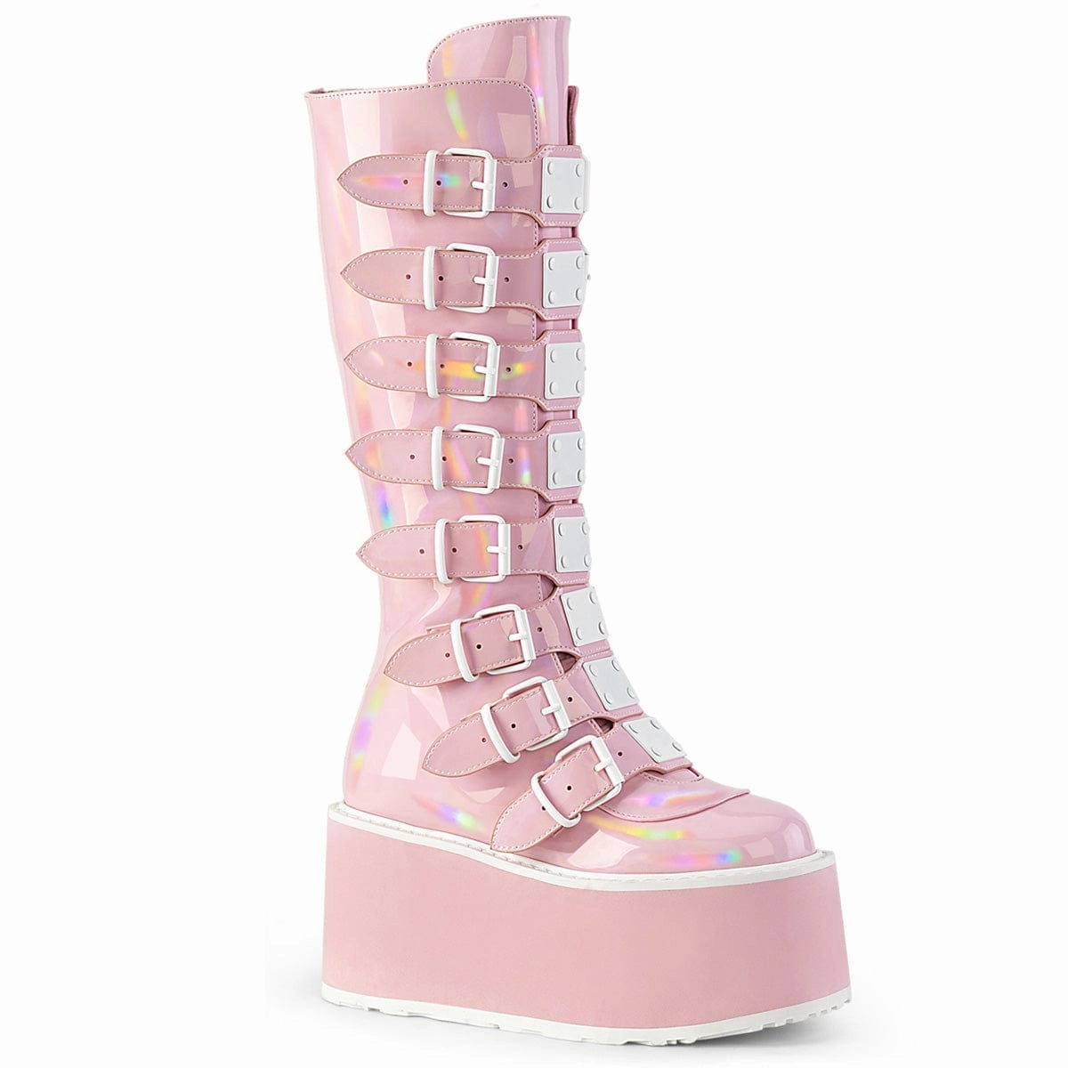 High Quality zipper DAMNED-318 Baby Pink Hologram Patent