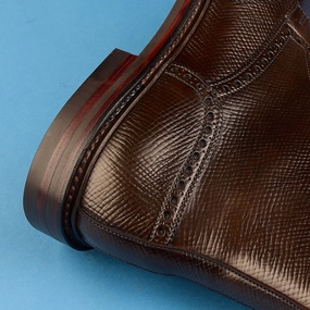 Graduate Islay Dark Brown Hatch Grain Cordovan