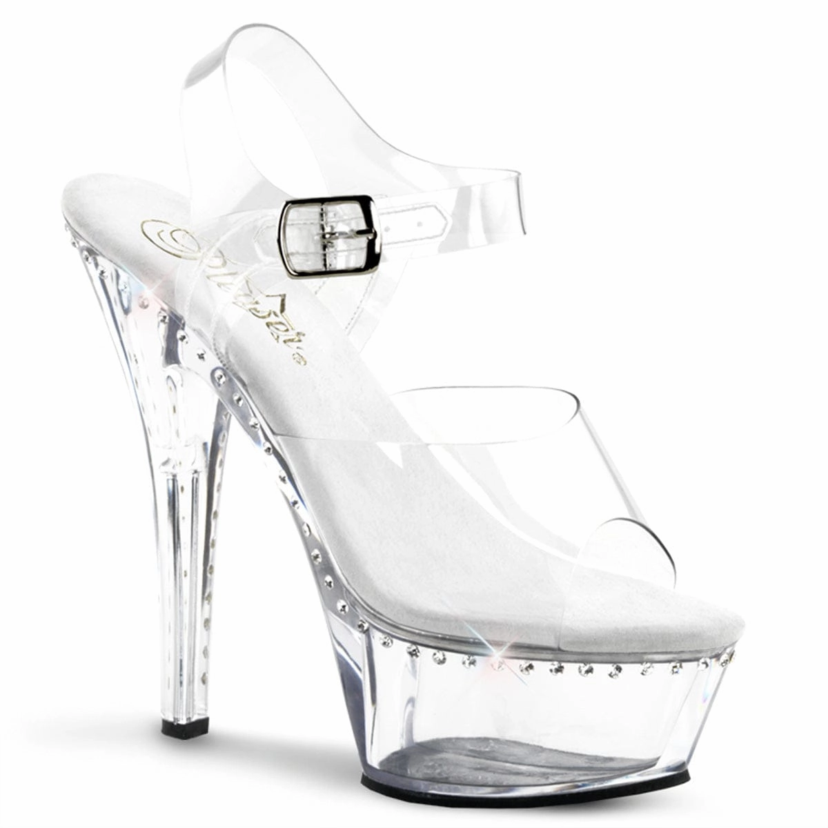 KISS-208LS Clear/Clear Dress Footwear Heel Boots
