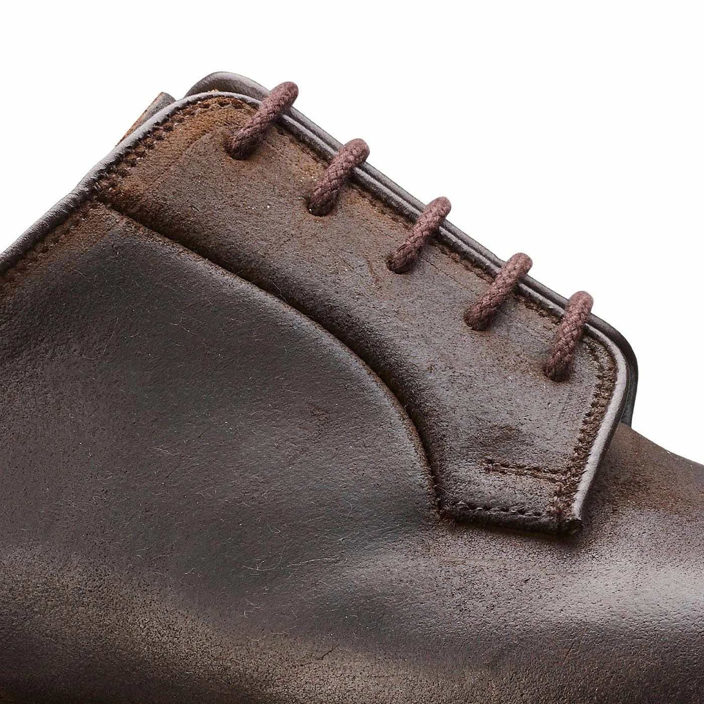 Lanark 3 Dark Brown Rough-Out Suede Edge Shade