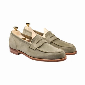 Lilou Pistachio Calf Suede Vintage Look Luxe Line