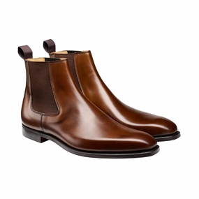 Lingfield Dark Brown Burnished Calf Sporty Design