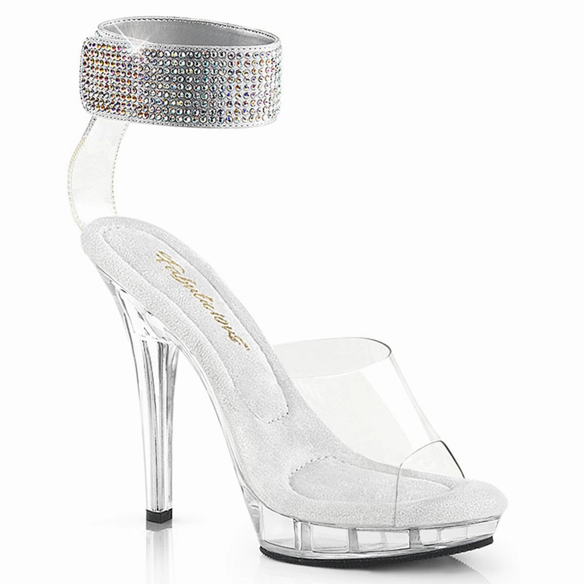 Smart High Heels Bold Open Toe Heels LIP-142 Clear/Clear