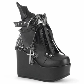 POISON-107 Black Vegan Leather Agile Path
