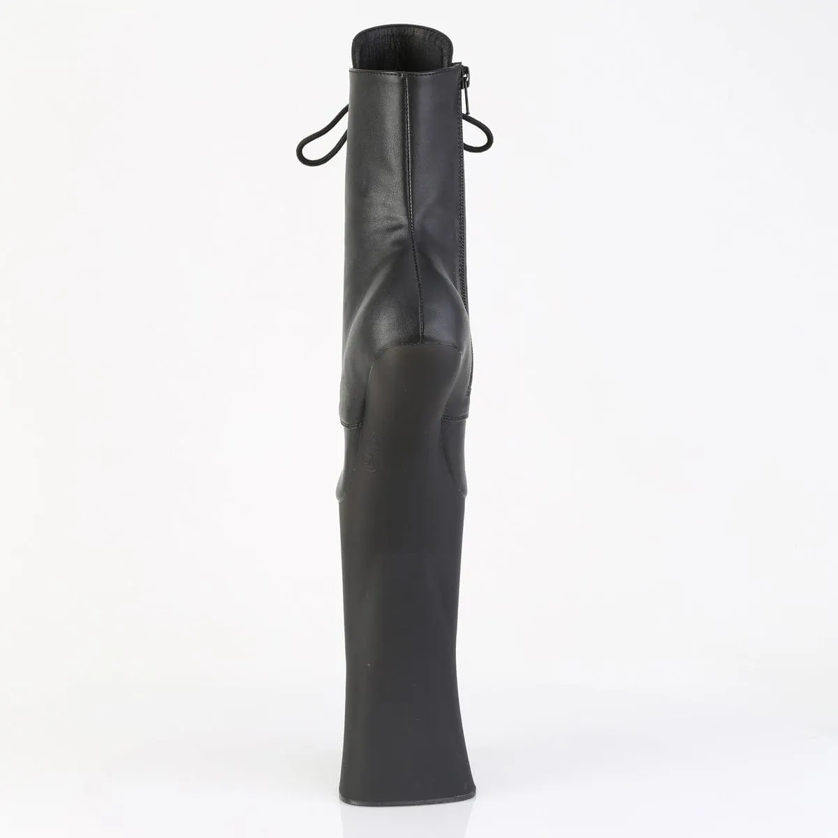 Timeless Quality Office Smart FORBIDDEN-1020 Platform Shoes Black Faux Leather/Black Matte