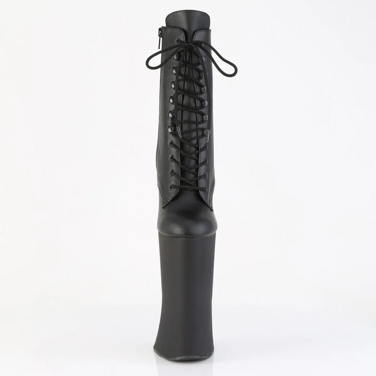 Mountain Proof Wild Edge FORBIDDEN-1020 Platform Shoes Black Faux Leather/Black Matte