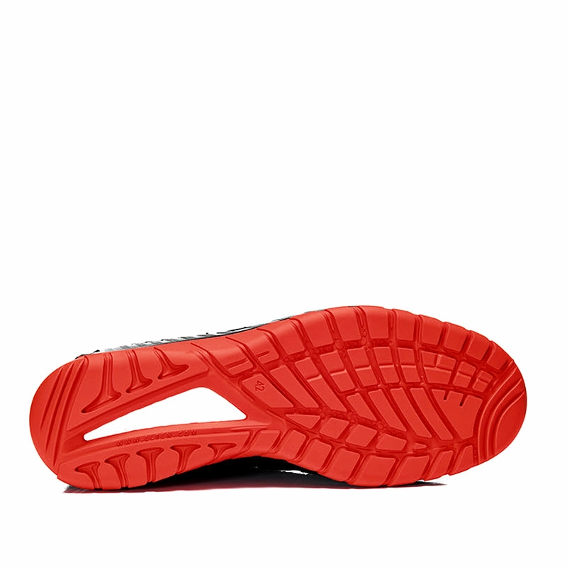 MADDOX BOA Lightweight Work Shoe Vegan Red Center Support slip-resistant