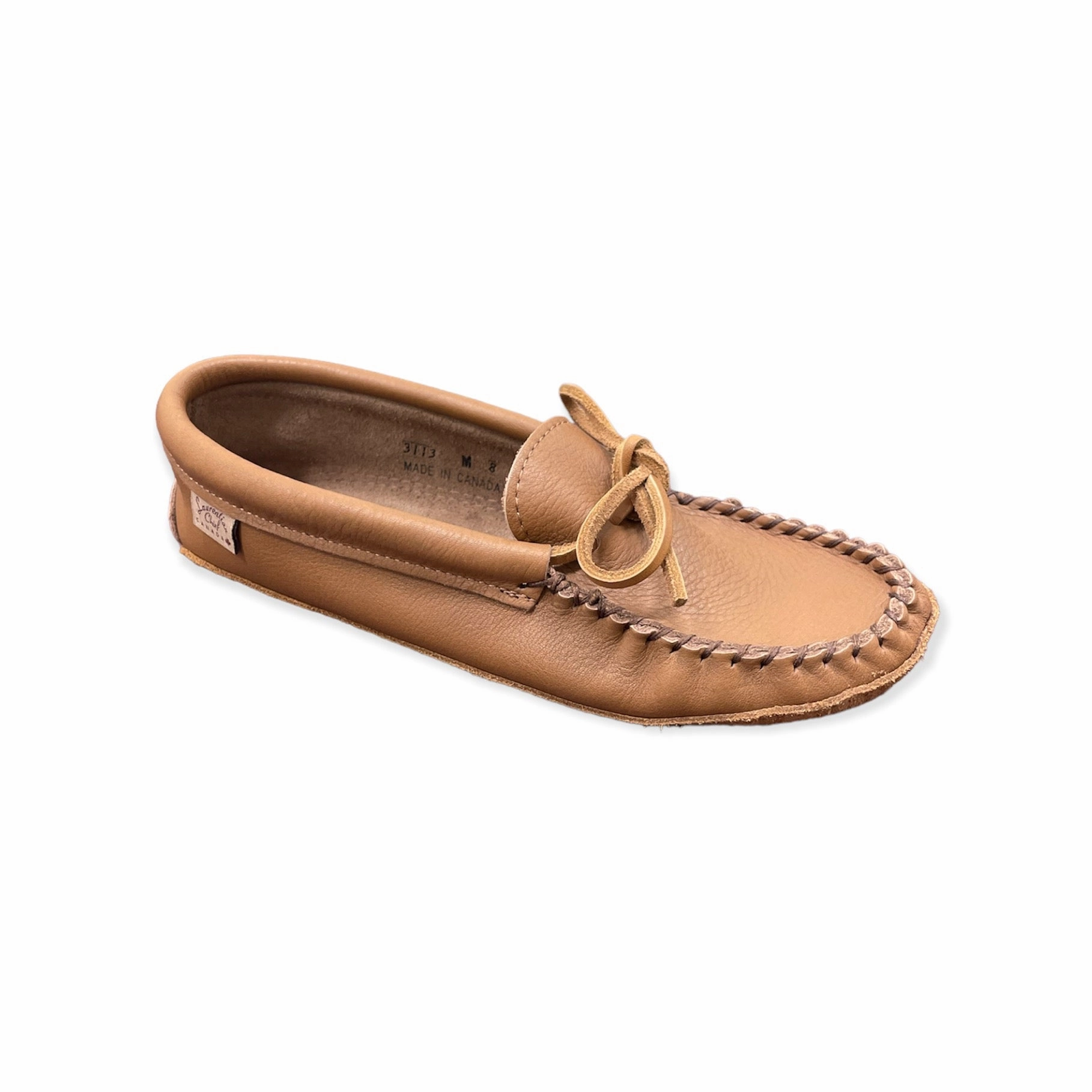 Slip Comfort Sandals Maple Moosehide Moccasin