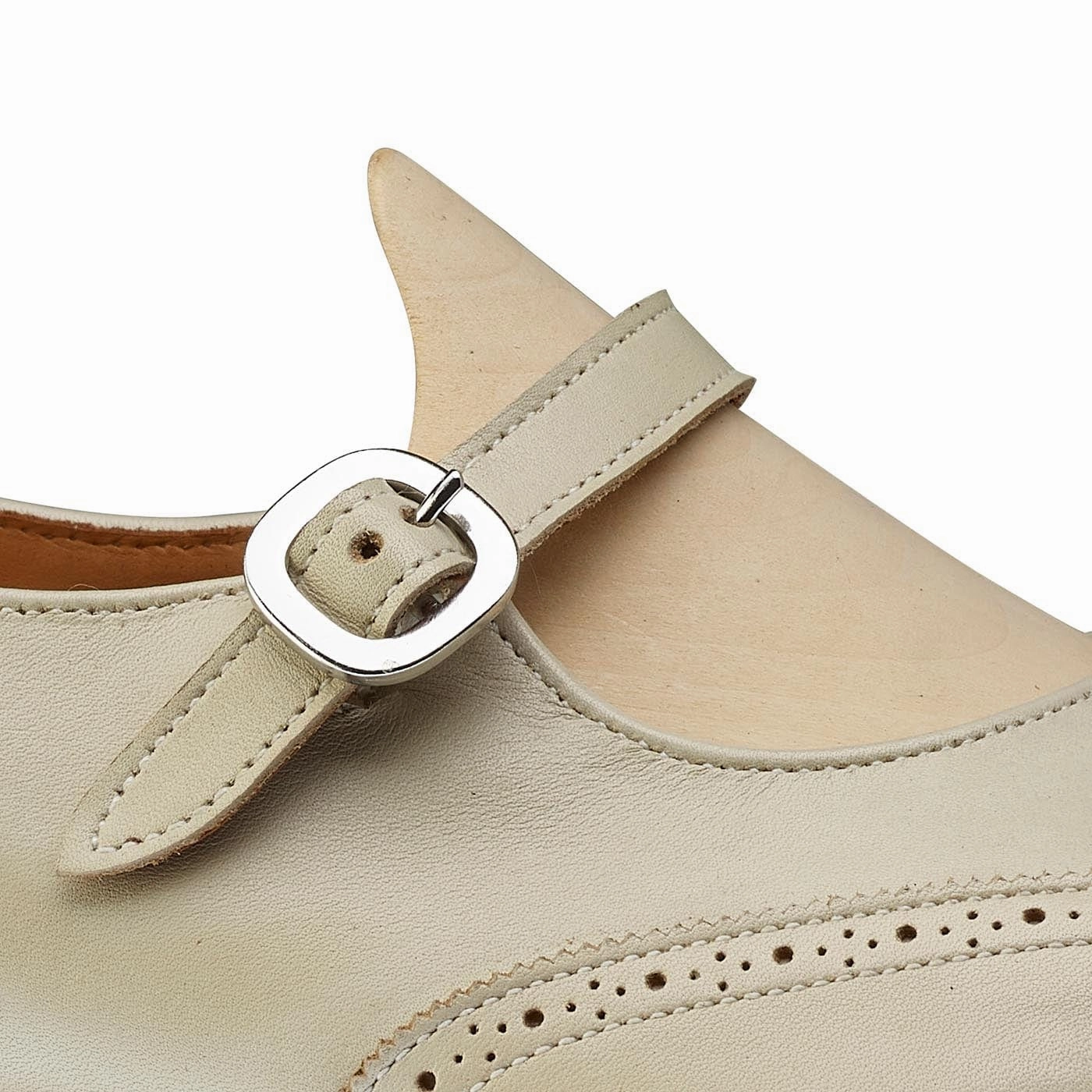 Easy Clean Gloss Grain Mary Ivory Calf