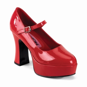 Mary Jane-50 Red Patent Low Profile Hill Tough