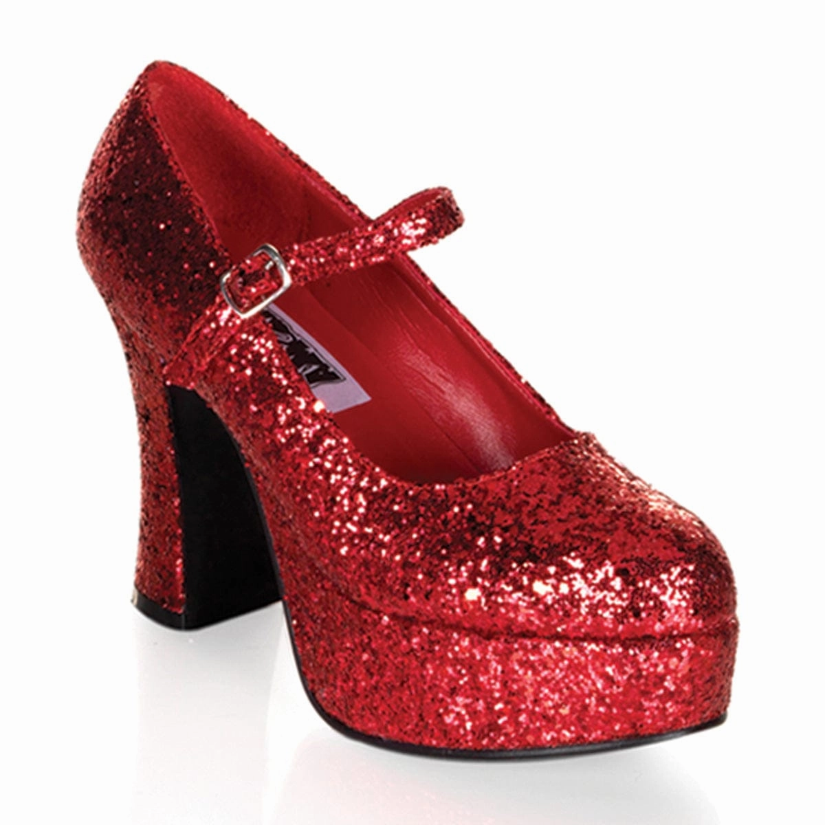 Mary Jane-50G Red Glitter Season Ease Comfort Padding